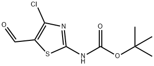 Carbamic  acid,  (4-chloro-5-formyl-2-thiazolyl)-,  1,1-dimethylethyl  ester  (9CI) Structure