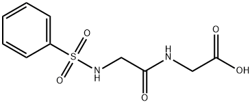 (2-BENZENESULFONYLAMINO-ACETYLAMINO)-ACETIC ACID Structure