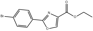 ETHYL 2-(4'-BROMOPHENYL)-1,3-OXAZOLE-4-CARBOXYLATE Structure