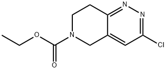 6-N-CARBETHOXY-3-CHLORO-7,8-DIHYDRO-5H-PYRIDO[4,3-C]PYRIDAZINE Structure