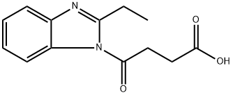 4-(2-ETHYL-BENZOIMIDAZOL-1-YL)-4-OXO-BUTYRIC ACID Structure