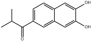 1-(6,7-dihydroxynaphthalen-2-yl)-2-Methylpropan-1-one Structure