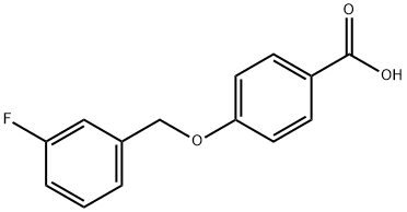 4-[(3-FLUOROBENZYL)OXY]BENZENECARBOXYLIC ACID Structure