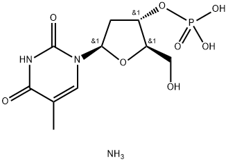 THYMIDINE 3'-MONOPHOSPHATE AMMONIUM SALT Structure