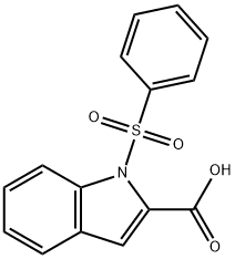 1-(PHENYLSULFONYL)-1H-INDOLE-2-CARBOXYLIC ACID Structure