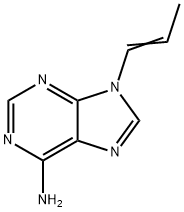 Tenofovir Disoproxil Related Compound B (10 mg) ((E)-9-(Prop-1-enyl)-9H-purin-6-amine) Structure