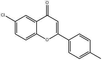 6-CHLORO-4'-METHYLFLAVONE Structure