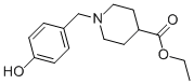 1-[(4-HYDROXYPHENYL)METHYL]-4-PIPERIDINECARBOXYLIC ACID ETHYL ESTER Structure