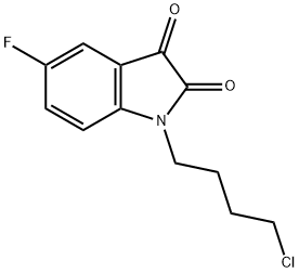 1-(2-CHLOROMETHOXY-ETHYL)-5-FLUORO-1H-INDOLE-2,3-DIONE Structure