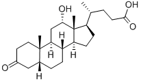 12-ALPHA-HYDROXY-3-OXO-5-BETA-CHOLANOICACID Structure