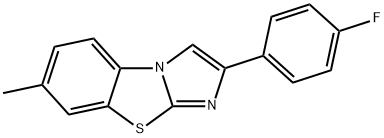 2-(4-FLUOROPHENYL)-7-METHYLIMIDAZO[2,1-B]BENZOTHIAZOLE Structure