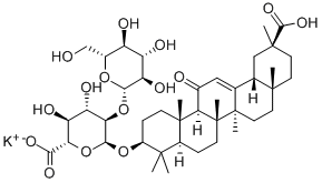 Monopotassium glycyrrhizate Structure