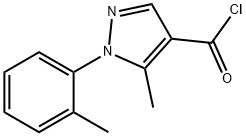 5-METHYL-1-(2-METHYLPHENYL)-1H-PYRAZOLE-4-CARBONYL CHLORIDE Structure