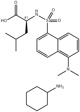 DANSYL-L-LEUCINE CYCLOHEXYLAMMONIUM SALT Structure