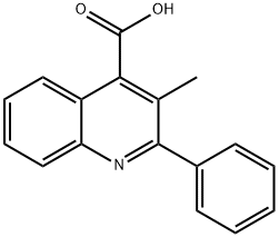 3-METHYL-2-PHENYL-QUINOLINE-4-CARBOXYLIC ACID Structure