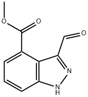 METHYL 3-FORMYL-4-INDAZOLECARBOXYLATE Structure