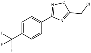 5-CHLOROMETHYL-3-(4-TRIFLUOROMETHYL-PHENYL)-[1,2,4]OXADIAZOLE
 Structure