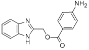 4-AMINO-BENZOIC ACID 1H-BENZOIMIDAZOL-2-YLMETHYL ESTER Structure