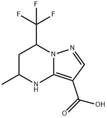 5-METHYL-7-TRIFLUOROMETHYL-4,5,6,7-TETRAHYDRO-PYRAZOLO[1,5-A]PYRIMIDINE-3-CARBOXYLIC ACID Structure