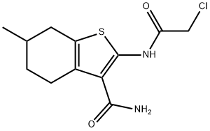 2-[(CHLOROACETYL)AMINO]-6-METHYL-4,5,6,7-TETRAHYDRO-1-BENZOTHIOPHENE-3-CARBOXAMIDE Structure