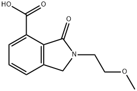 2-(2-METHOXY-ETHYL)-3-OXO-2,3-DIHYDRO-1H-ISOINDOLE-4-CARBOXYLIC ACID Structure