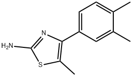 4-(3,4-DIMETHYL-PHENYL)-5-METHYL-THIAZOL-2-YLAMINE Structure