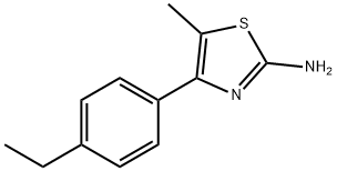 4-(4-ETHYL-PHENYL)-5-METHYL-THIAZOL-2-YLAMINE Structure