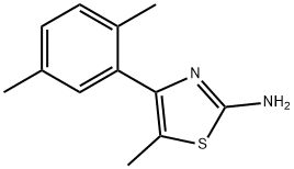 4-(2,5-DIMETHYL-PHENYL)-5-METHYL-THIAZOL-2-YLAMINE Structure