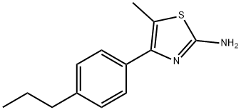 5-METHYL-4-(4-PROPYLPHENYL)-1,3-THIAZOL-2-AMINE Structure