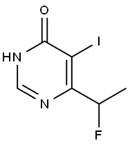 6-(1-FLUOROETHYL)-5-IODO-4(1H)-PYRIMIDINONE Structure