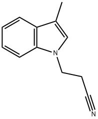 3-(3-METHYL-1H-INDOL-1-YL)PROPANENITRILE Structure