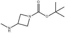 1-BOC-3-METHYLAMINOAZETIDINE Structure