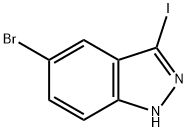 5-BROMO-3-IODO (1H)INDAZOLE Structure