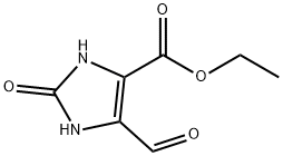 1H-Imidazole-4-carboxylicacid,5-formyl-2,3-dihydro-2-oxo-,ethylester(9CI) Structure