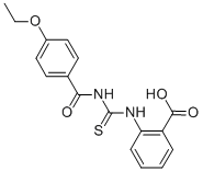 2-[[[(4-ETHOXYBENZOYL)AMINO]THIOXOMETHYL]AMINO]-BENZOIC ACID Structure