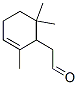 2,6,6-trimethyl-2-cyclohexene-1-acetaldehyde  Structure