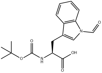 BOC-TRP(FOR)-OH Structure