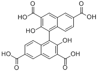 1,1'-BIS(2-HYDROXY-3,6-NAPHTHALENEDICARBOXYLIC ACID) Structure