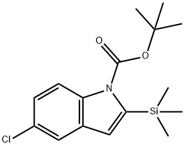 1-BOC-5-CHLORO-2-TRIMETHYLSILANYL-INDOLE Structure