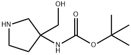 (3-HYDROXYMETHYL-PYRROLIDIN-3-YL)-CARBAMIC ACID TERT-BUTYL ESTER Structure