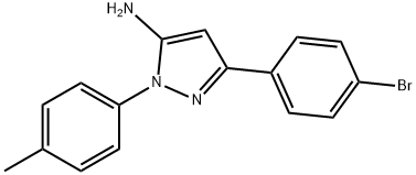 3-(4-BROMOPHENYL)-1-(4-METHYLPHENYL)-1H-PYRAZOL-5-AMINE Structure