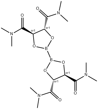 BIS(N,N,N'N'-TETRAMETHYL-L-TARTRAMIDEGLYCOLATO)DIBORON Structure