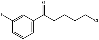 5-CHLORO-1-(3-FLUOROPHENYL)-1-OXOPENTANE Structure