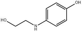 4-(2-HYDROXYETHYLAMINO)PHENOL Structure