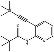 2,2-DIMETHYL-N-(3-TRIMETHYLSILANYLETHYNYL-PYRIDIN-2-YL)-PROPIONAMIDE Structure