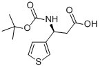 BOC-(S)-3-AMINO-3-(3-THIENYL)-PROPIONIC ACID Structure