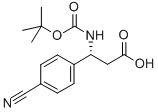 (R)-BOC-4-CYANO-BETA-PHE-OH Structure