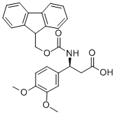 FMOC-(S)-3-AMINO-3-(3,4-DIMETHOXY-PHENYL)-PROPIONIC ACID Structure