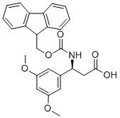 FMOC-(S)-3-AMINO-3-(3,5-DIMETHOXY-PHENYL)-PROPIONIC ACID Structure