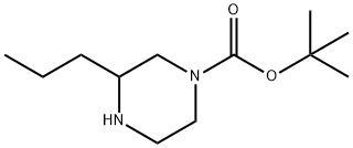 1-BOC-3-PROPYLPIPERAZINE Structure